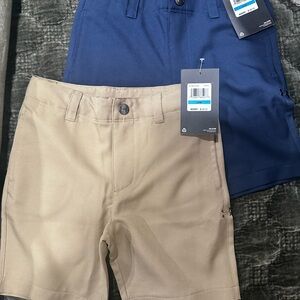 Toddler Boys Navy and Khaki UA Shorts